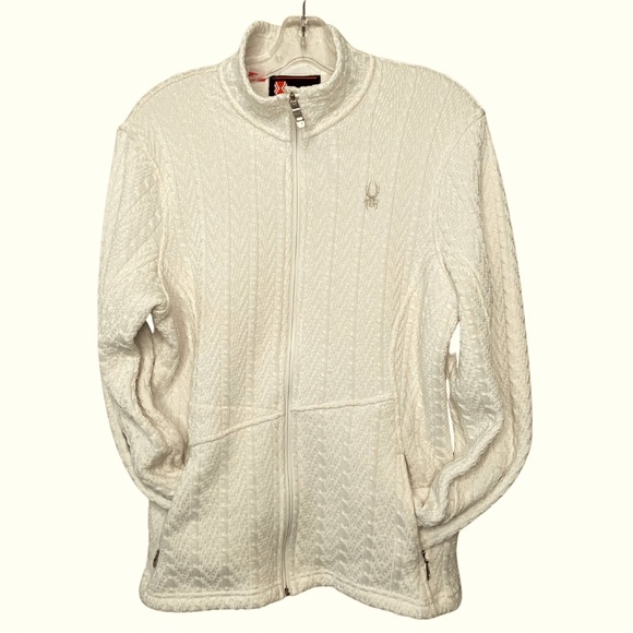 Spyder Major Cable Core Sweater Cream Gorpcore - Picture 3 of 7